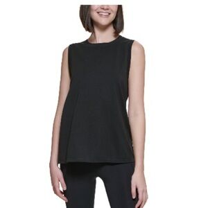 Calvin Klein Performance Women's Dropped Armhole Tank Top Black , sleeveless New
